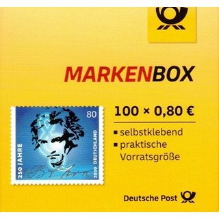 Markenbox 100x Briefmarken zu 0,80 &euro; Beethoven