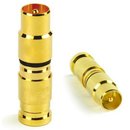 50x Koaxial Stecker Deluxe 4K UHD Kompressionsstecker...