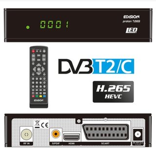 Edision Proton T265 LED FullHD DVB-T2/C Receiver